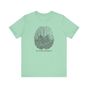 Fear Is the Misuse of the Imagination Graphic Tee - Dark Art Quote Gift bild 5