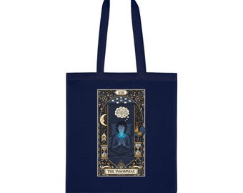 Bolso de mano con diseño de cartas del tarot para insomnes - Regalo de bruja nocturna