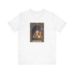 The Night Owl Tarot Graphic Tee - Funny Graphic Gift afbeelding 4