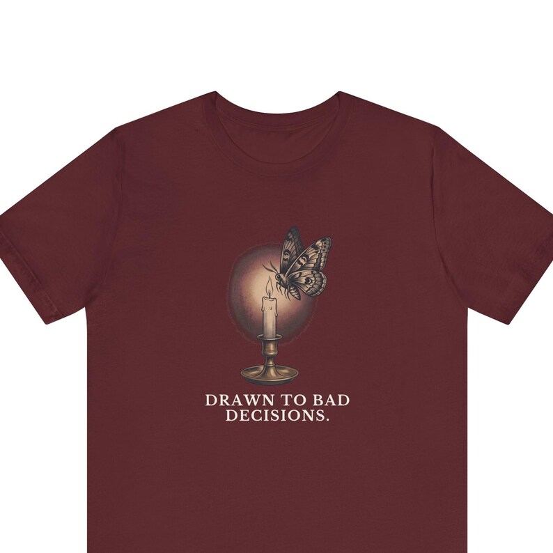 Drawn To Bad Decisions T-Shirt image 1