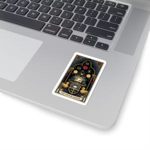 The Programmer Tarot Card Sticker - Funny Graphic Gift image 5