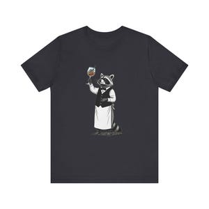 Trash Panda Sommelier Graphic Tee - Raccoon Wine Humor Gift image 9