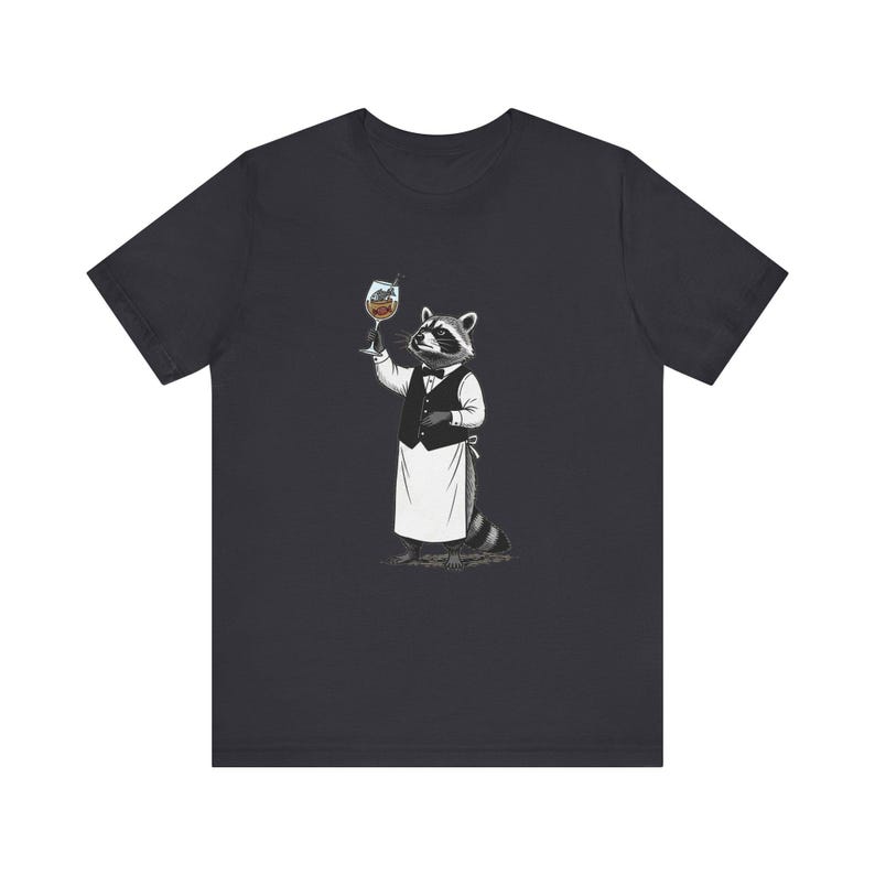 Trash Panda Sommelier Graphic Tee - Raccoon Wine Humor Gift image 9