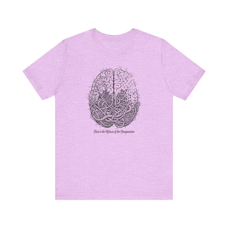Fear Is the Misuse of the Imagination Graphic Tee - Dark Art Quote Gift bild 9