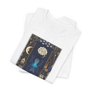 The Insomniac Tarot Card Graphic Tee - Night Owl Witchy Gift image 4