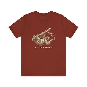 Funny Sloth T-Shirt, I'll Get There Tee, Lazy Animal Lover Gift Bild 7