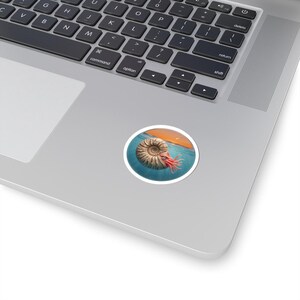 Last of Its Kind Ammonite Sticker - Meteor Extinction Kiss-Cut Sticker, Paleontology Gift bild 2