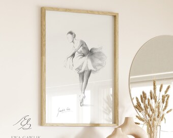 1982年 バレリーナ 鉛筆画 1982年 バレリーナ 鉛筆画 橋本尚恣 追復曲1 銅版画 | LAPIN ART