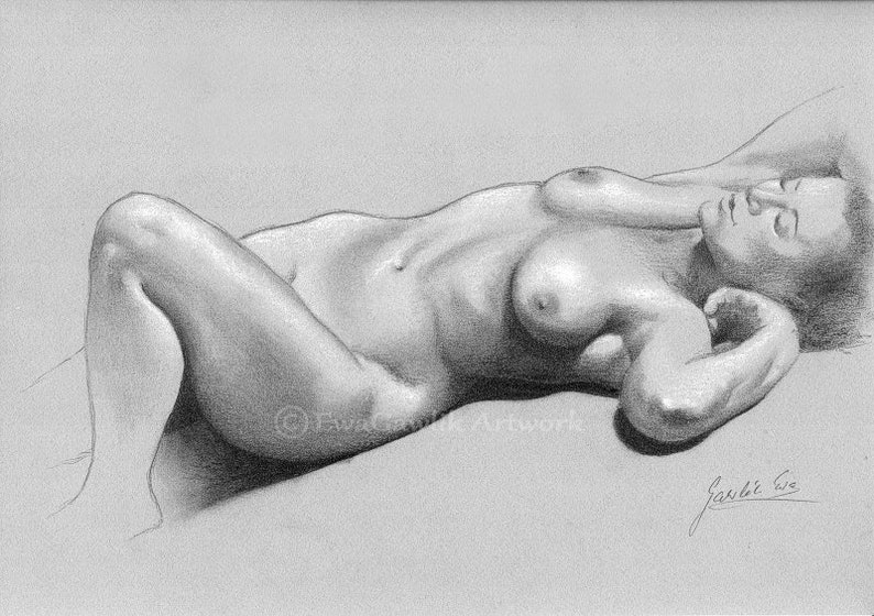 Pregnant woman drawing art