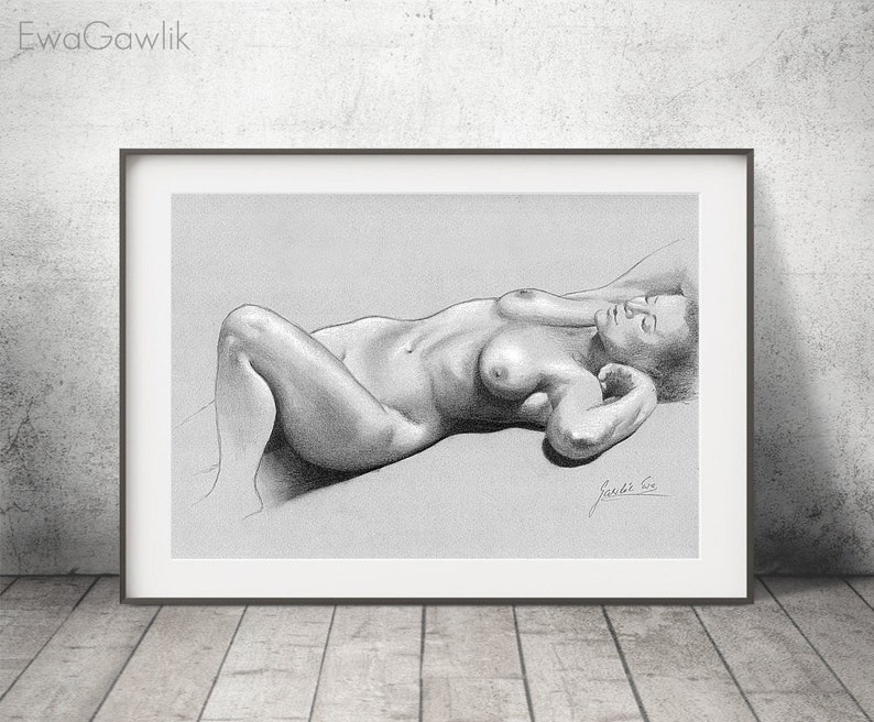 Fern nude canvas prints