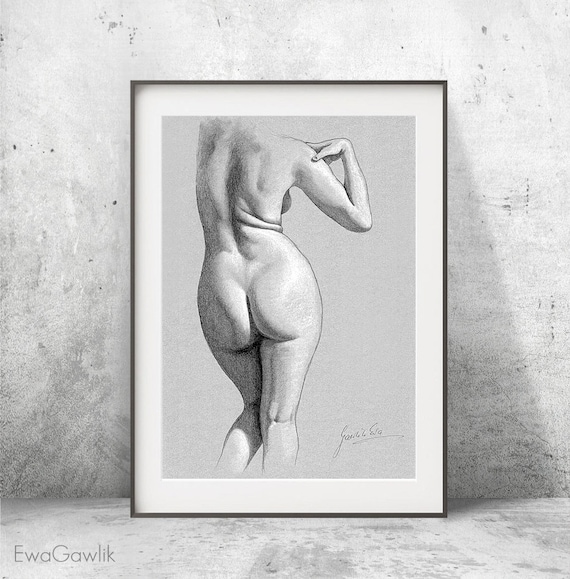 Female Nude Print Nude Art Erotic Art Print Fine Nude Art - Etsy