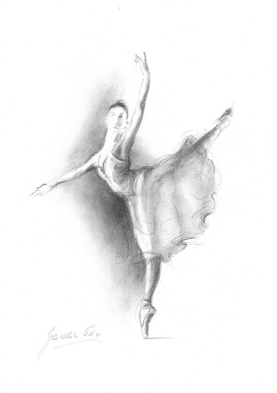 Ballerina Print Ballerina Print of Picture | Etsy