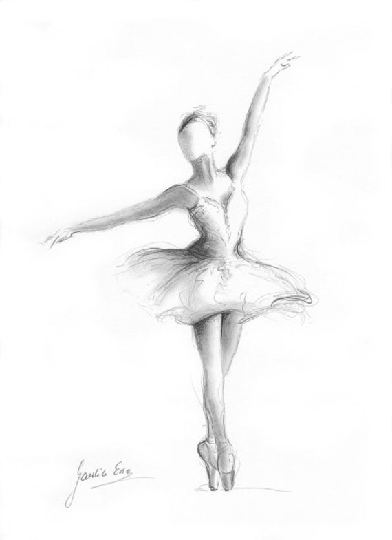 Ballerina Print Ballerina Print of Picture | Etsy