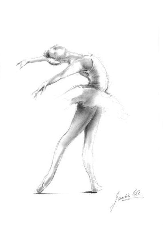 Ballerina Print Ballerina Sketch Print Of Drawing Picture Ballerina Ballet Dancer Ballerina Wall Art Girl Room Decor Gift For Girl