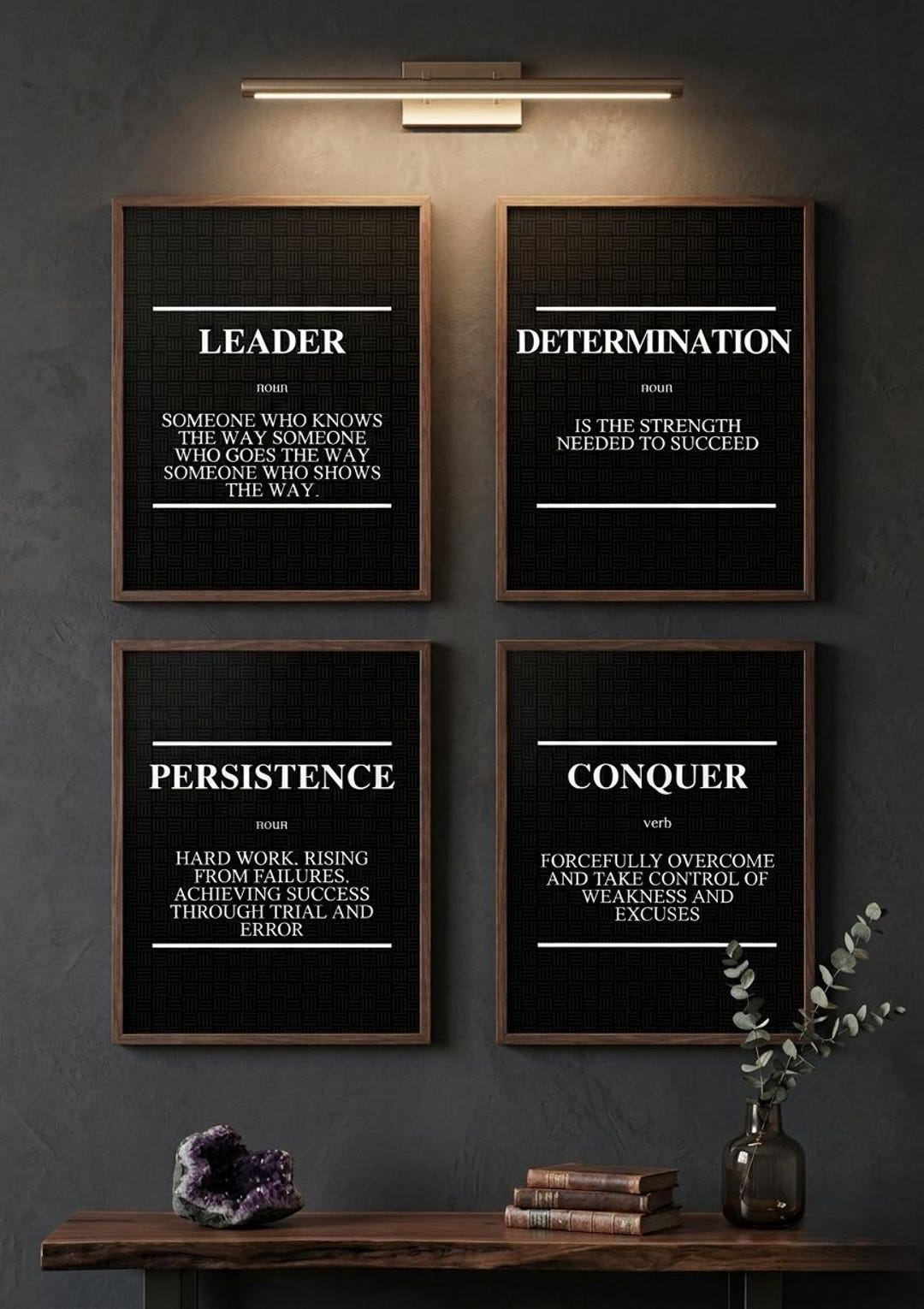 Inspirational Wall Art - Motivational Wall Art Set of 12, Success ...