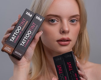 ZOLA TATTOO TINT Set Light Brown, Brown, Dark Grey, Black
