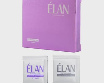 Share ELAN set 01 black, sachet eyebrow gel dye - 1 pc, sachet oxidant 3% - 1 pc