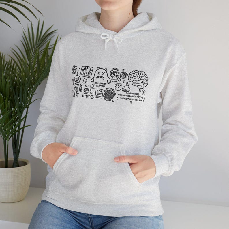 Java Developer Hoodie, Programmer Gift hoodie, Software Engineer Hooded, Funny Coding Humor Hoodie, Computer Science Gift, Java Coder Hoodie image 7