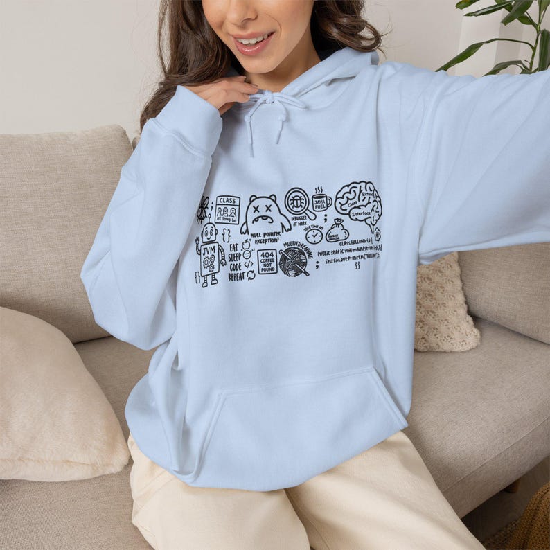 Java Developer Hoodie, Programmer Gift hoodie, Software Engineer Hooded, Funny Coding Humor Hoodie, Computer Science Gift, Java Coder Hoodie image 6