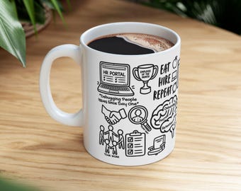 HR software mug, funny hr gift, human resources coffee mug, hr Tech Gift, Workday Bamboo HR Gift, HR Specialist Coworker Ceramic Mug