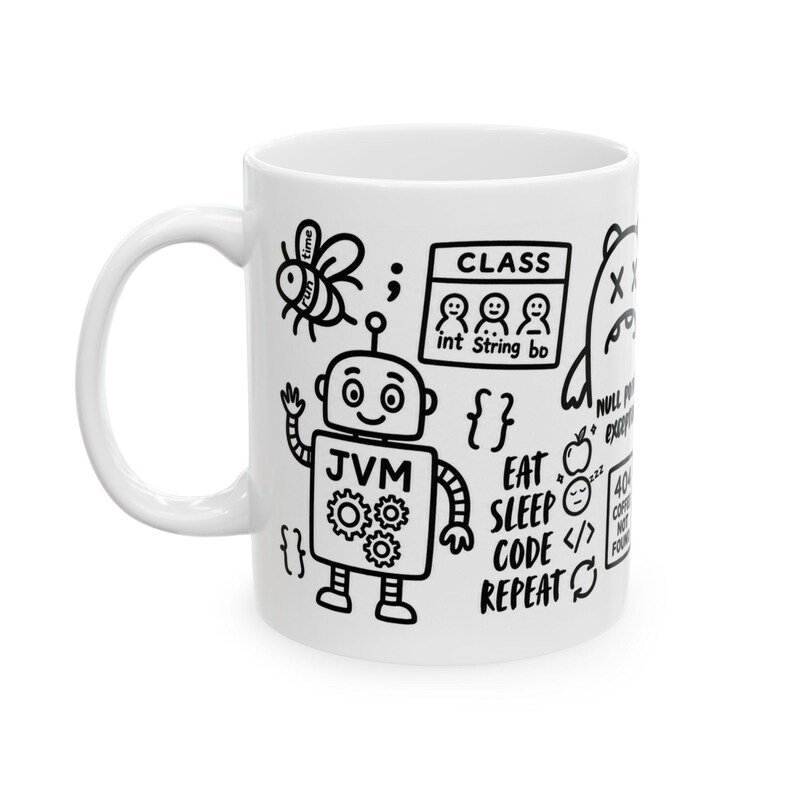 Java Developer Mug, Funny Programmer Gift, Computer Science Coffee Mug, Software Engineer Mug, Java Coding Gift, Tech Coworker Ceramic Mug afbeelding 6