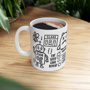 Java Developer Mug, Funny Programmer Gift, Computer Science Coffee Mug, Software Engineer Mug, Java Coding Gift, Tech Coworker Ceramic Mug