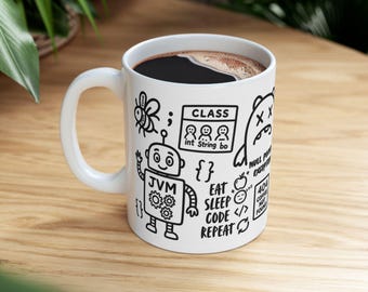 Java Developer Mug, Funny Programmer Gift, Computer Science Coffee Mug, Software Engineer Mug, Java Coding Gift, Tech Coworker Ceramic Mug
