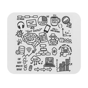 Data Analyst Mouse Pad, Funny Excel Gift, Data Scientist Desk Mat, SQL Tableau Tech Gift, Coworker Office Decor, Data Science Computer Pad
