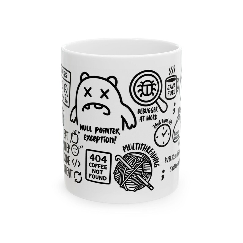 Java Developer Mug, Funny Programmer Gift, Computer Science Coffee Mug, Software Engineer Mug, Java Coding Gift, Tech Coworker Ceramic Mug afbeelding 4