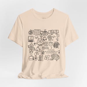 Java Developer Shirt, Programmer Gift Tee, Software Engineer Graphic T-Shirt, Funny Coding Humor Shirt, Java Code Doodle T-shirt Gift image 9
