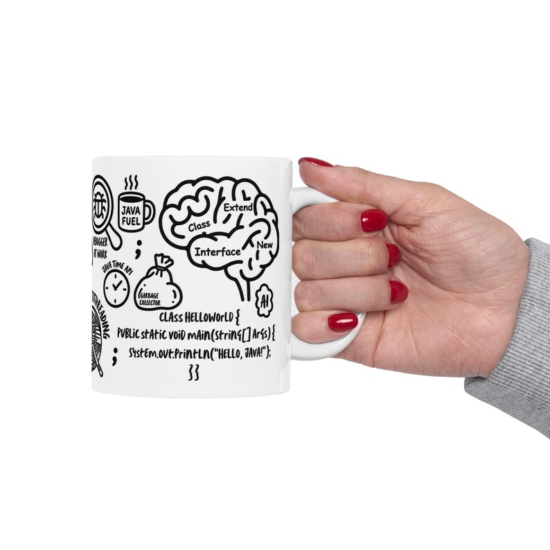 Java Developer Mug, Funny Programmer Gift, Computer Science Coffee Mug, Software Engineer Mug, Java Coding Gift, Tech Coworker Ceramic Mug afbeelding 3