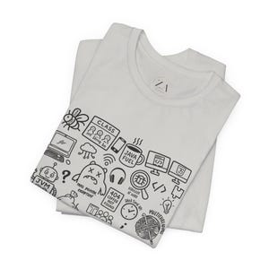 Java Developer Shirt, Programmer Gift Tee, Software Engineer Graphic T-Shirt, Funny Coding Humor Shirt, Java Code Doodle T-shirt Gift image 4