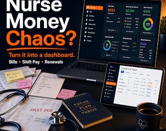 Nurse Bill Tracker, Shift Pay Budget, License CE Renewal Dashboard