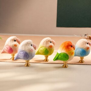 Cute Parrot Style Knobs Wood Carving Handles Pulls Knob Dresser Drawer Handles Closet Kitchen Cupboard Cabinet Door Pulls Modern Hardware