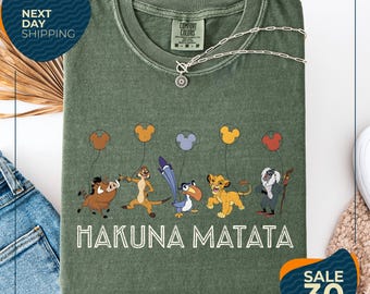Comfort Colors® Disney Hakuna Matata Shirt | Animal Kingdom Shirt | Disney Lion King Shirt | Timon Shirt | Pumbaa Shirt | Disney Safari