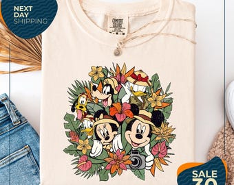 Comfort Colors® Disney Animal Kingdom Tropical Shirt | Mickey & Friends Safari Tee | Disney Family Matching Shirts | WDW Vacation Outfit