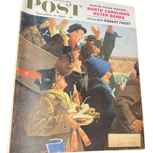 The Saturday Evening Post Vintage Magazine November 19, 1960 Vtg Ads Stories Robert Frost #20