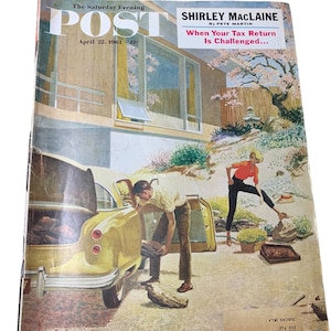 The Saturday Evening Post Vintage Magazine April 22, 1961 Vtg Advertisements Stories Shirley MacLaine #20