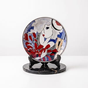 Handmade Turkish Ceramic Tulip Plate