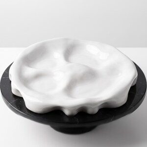 Handmade Divided Ceramic Appetizer Platter