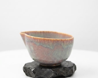 Handgemaakte matchakom van steengoed