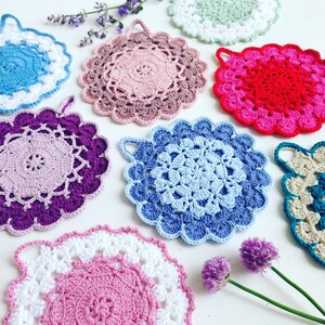 Crochet Pattern Vintage Crochet Potholder Pattern US, UK and Swedish terms PDF file image 3