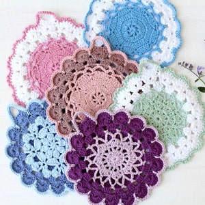 Crochet Pattern Vintage Crochet Potholder Pattern US, UK and Swedish terms PDF file image 2