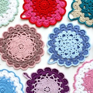 Crochet Pattern Vintage Crochet Potholder Pattern US, UK and Swedish terms PDF file image 1