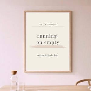 Office Burnout Print Set, Workplace Humor Decor, Exhausted Work Art