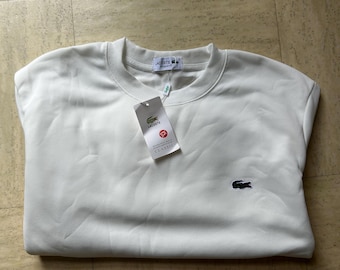 Felpa classica Lacoste in pile bianco