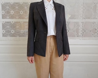 Vintage Jacke | Austin Reed Wolle | 90er Jahre | Preppy/Dark Accademy