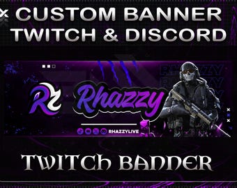 Custom Twitch Banner | Twitch banner | Discord Banner | Header | Youtube Banner | Custom Chibi Cute Banner | Kick Banner | Twitter Banner