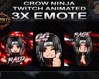 Shadow Warrior Animated Emotes | Raid, Victory & Rage Anime Reactions | GIF Emote Bundle
