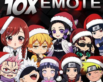 10x Animated anime Chibi Emotes | Anime  Ninja Sorcerer (Digital Download)